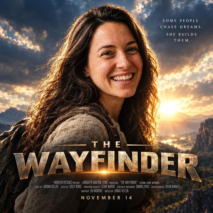 The same person on a film poster.